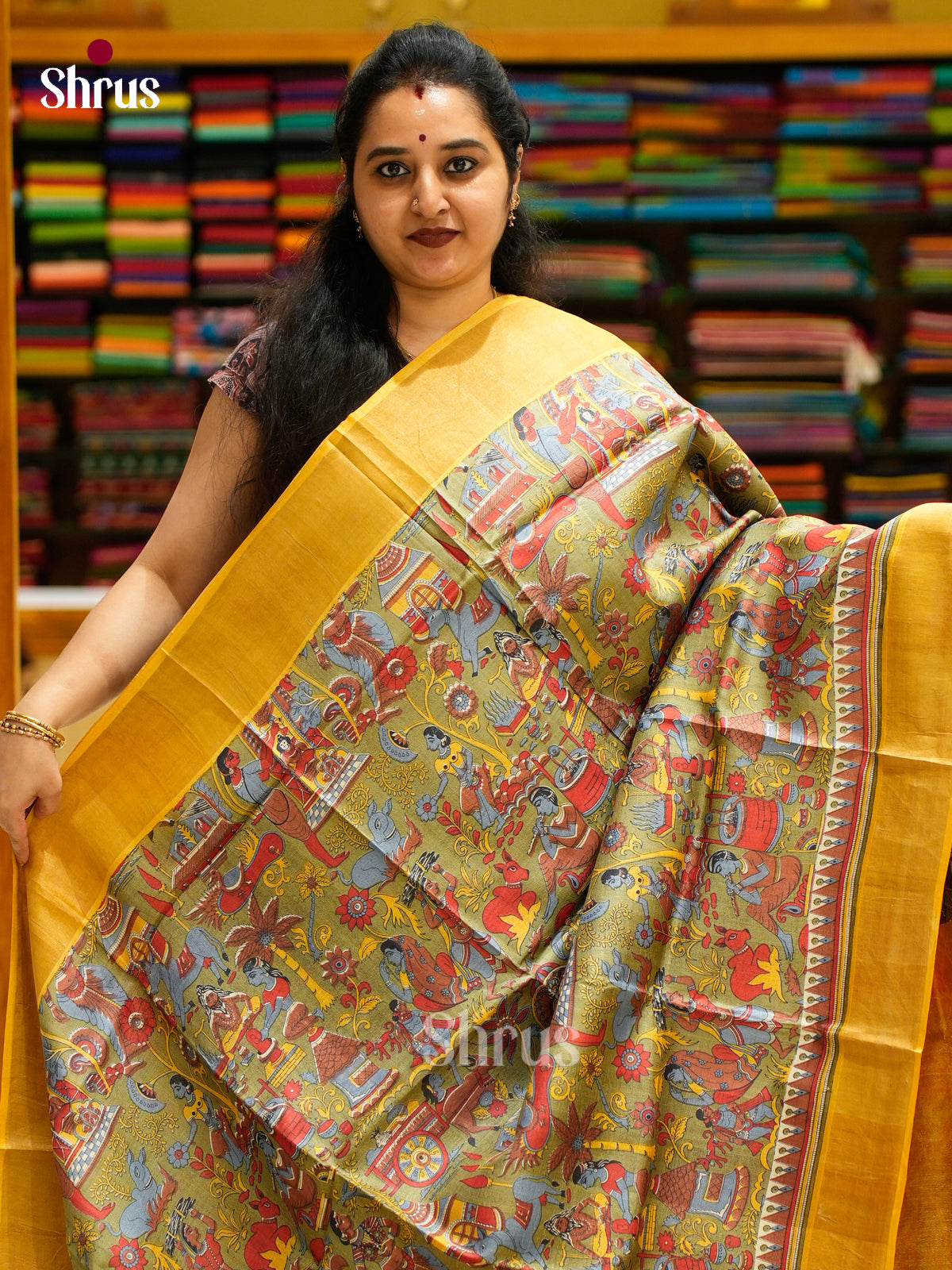 Tussar Saree - EES30218 - Shop on Shrus.com