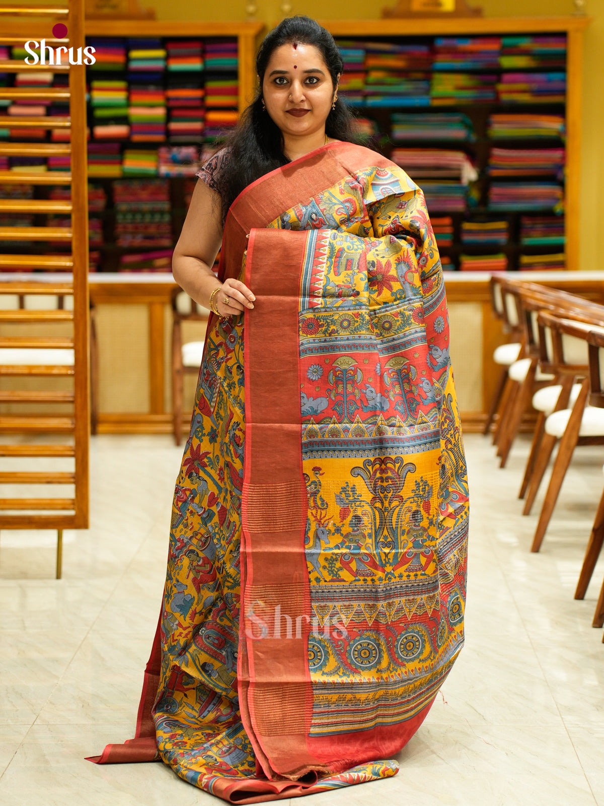Tussar Saree - EES30219 - Shop on Shrus.com