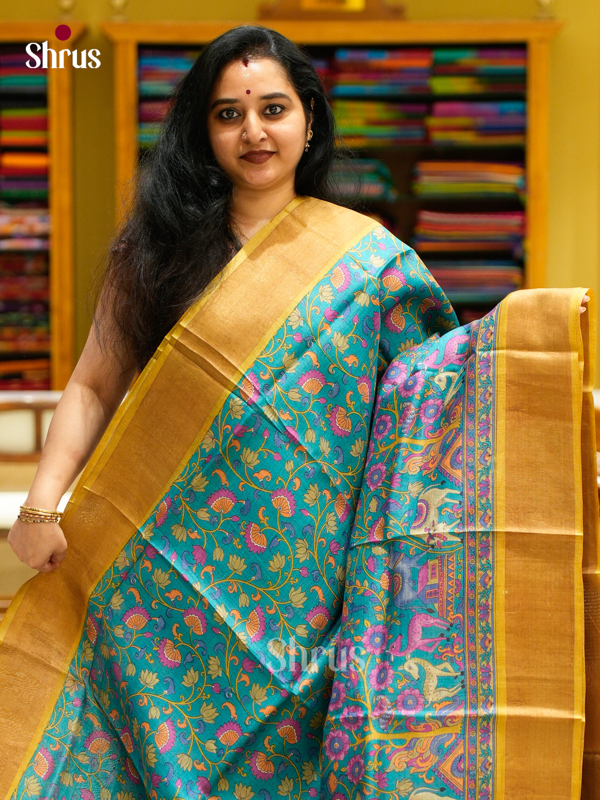 Tussar Saree - EES30223 - Shop on Shrus.com