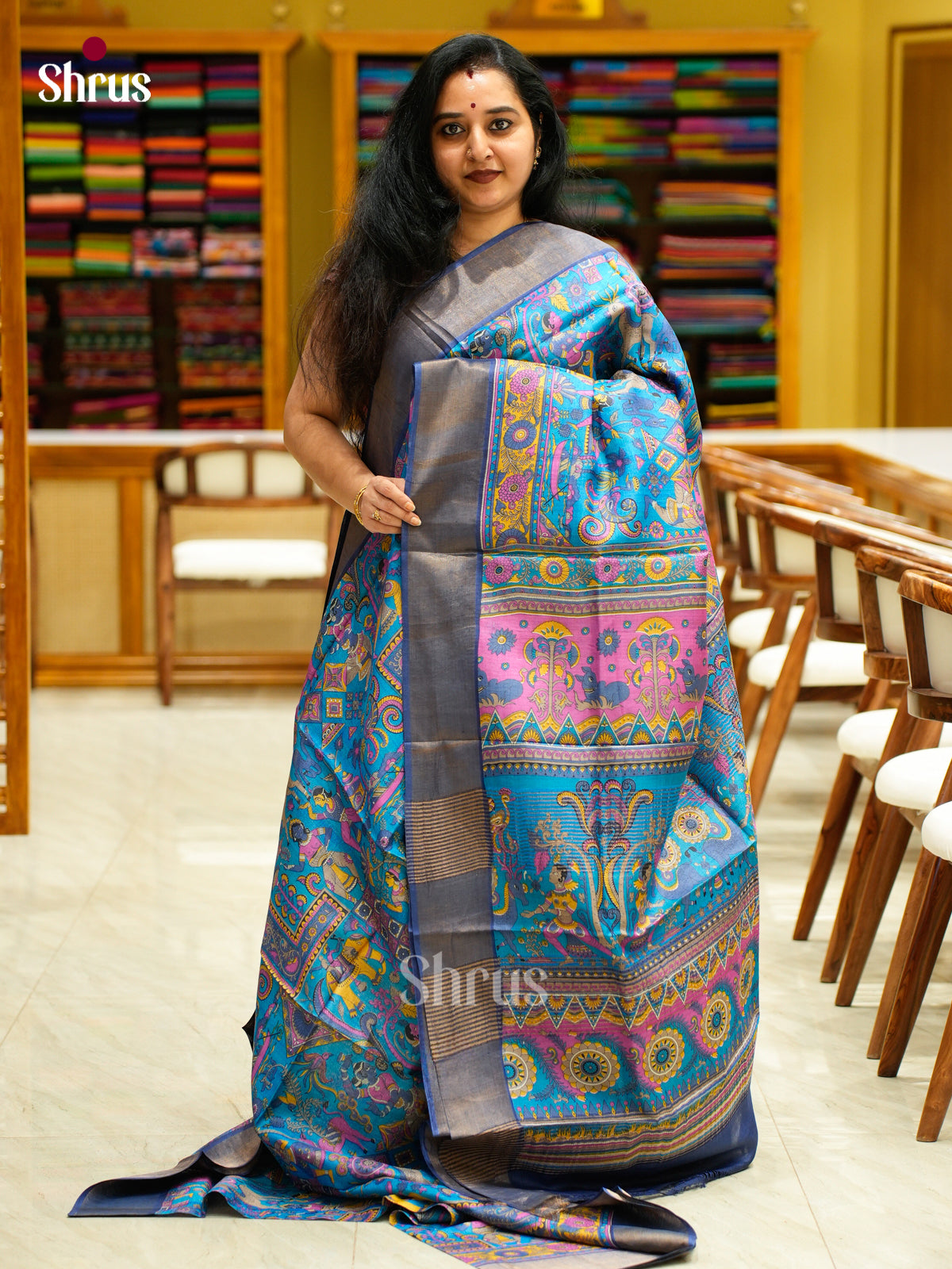 Tussar Saree - EES30230 - Shop on Shrus.com