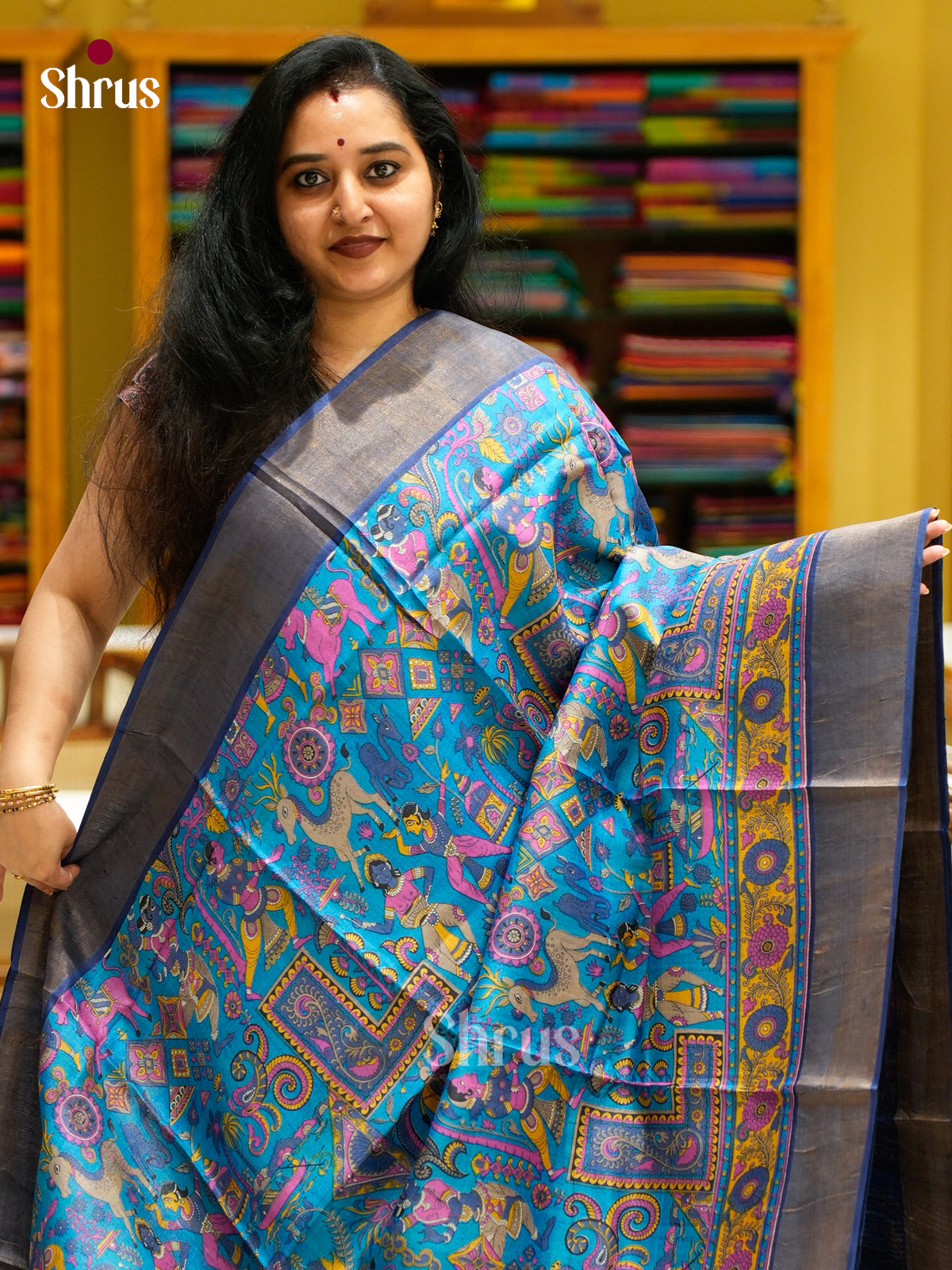 Tussar Saree - EES30230 - Shop on Shrus.com