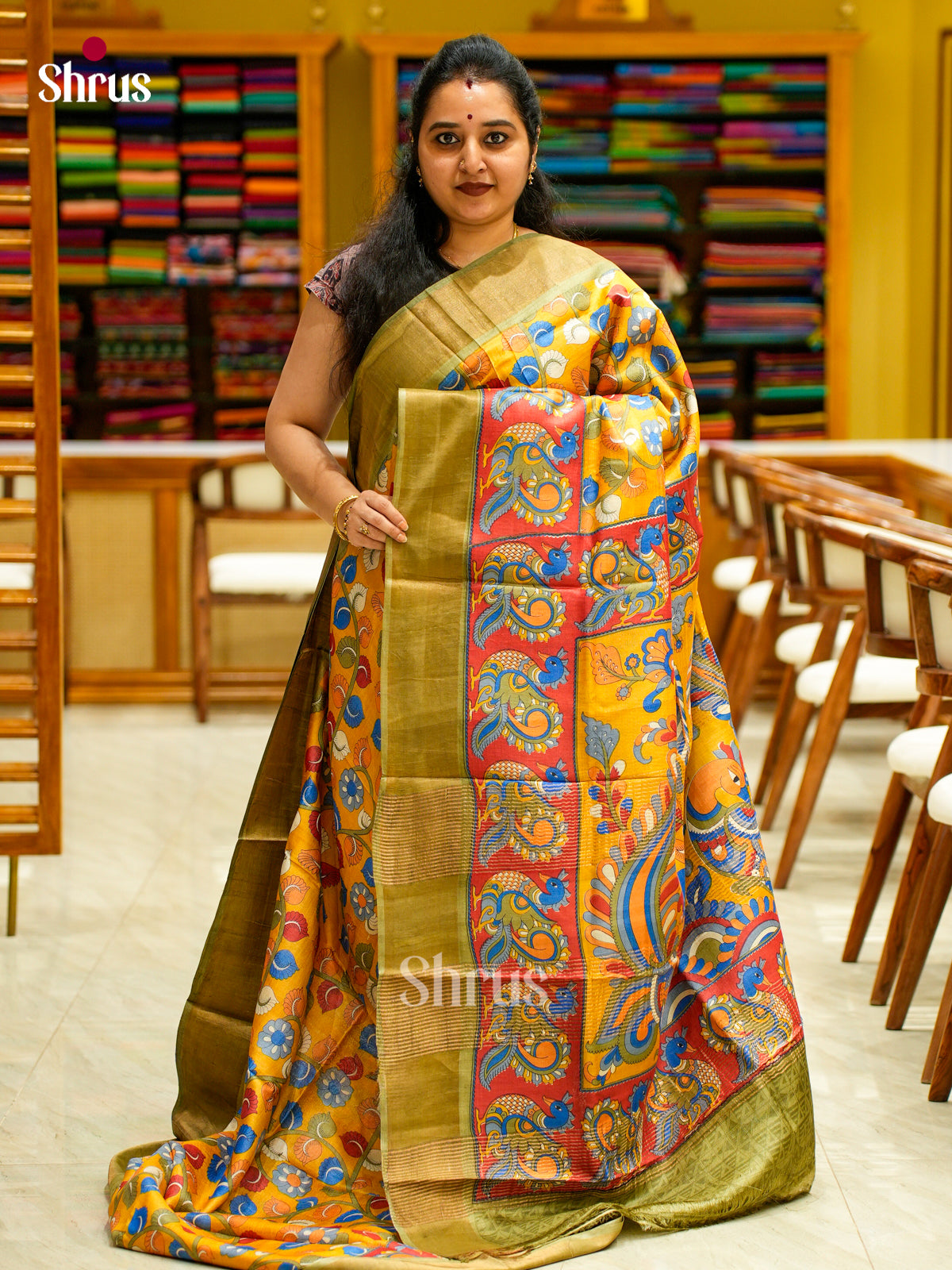 Tussar Saree - EES30232 - Shop on Shrus.com