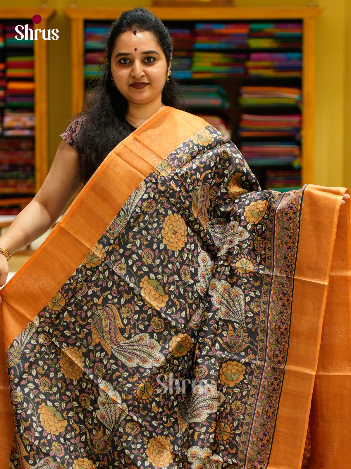Tussar Saree - EES30239 - Shop on Shrus.com
