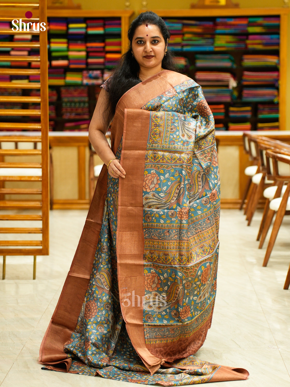 Tussar Saree - EES30242 - Shop on Shrus.com