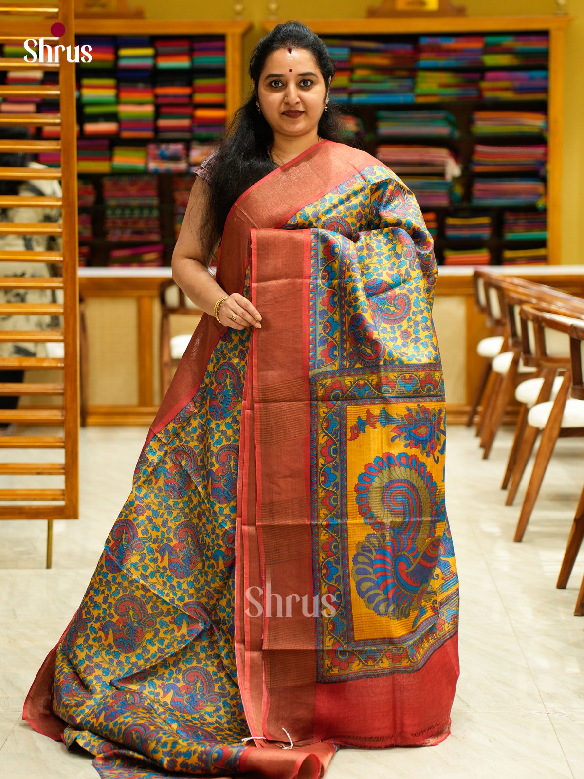 Tussar Saree - EES30244 - Shop on Shrus.com