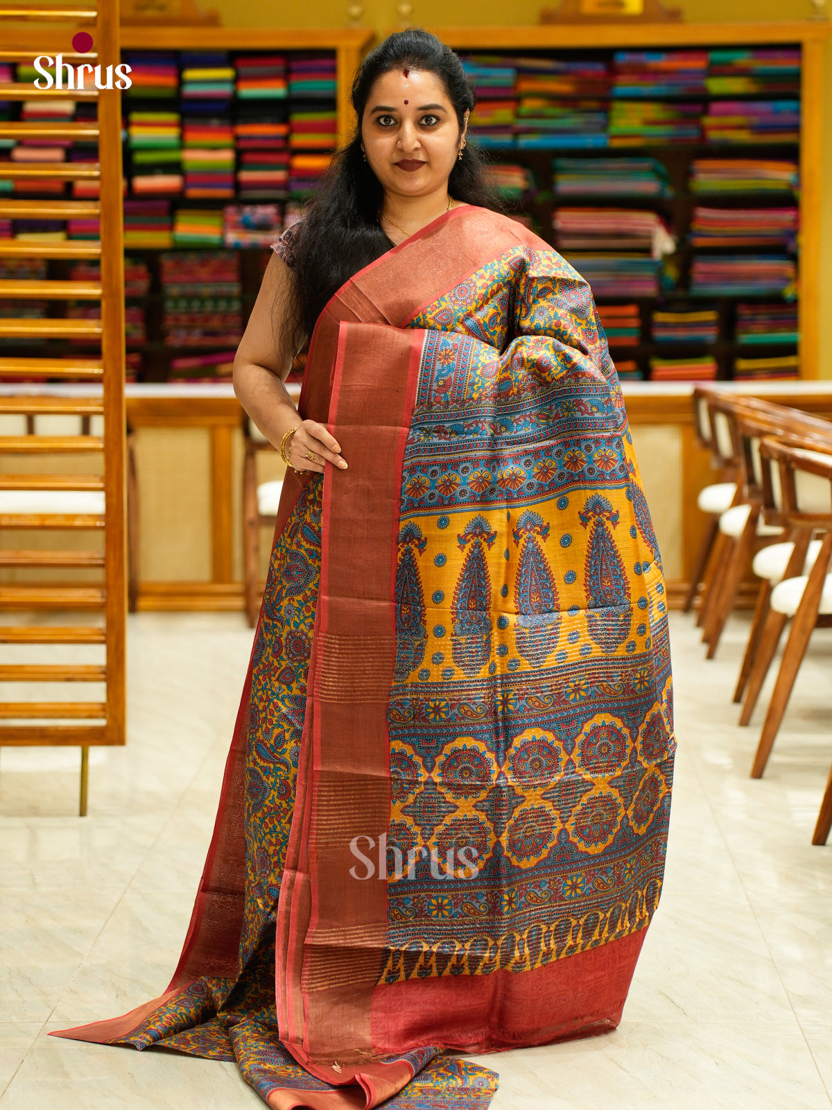 Tussar Saree - EES30247 - Shop on Shrus.com