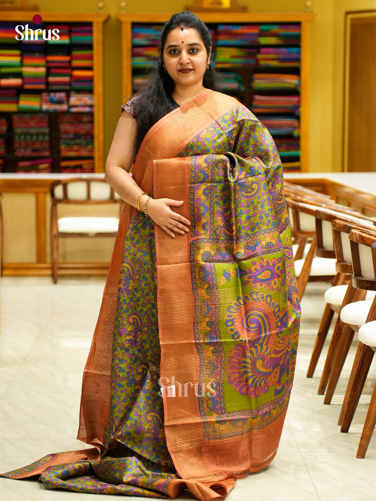 Tussar Saree - EES30250 - Shop on Shrus.com