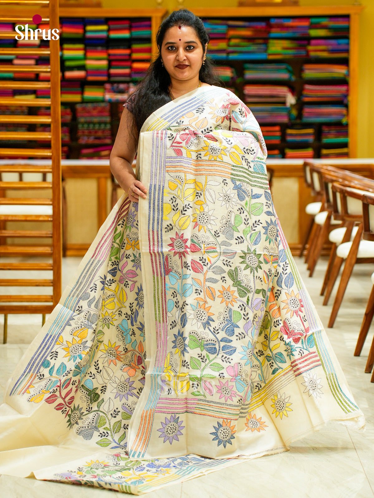 Tussar Saree - EES30255 - Shop on Shrus.com