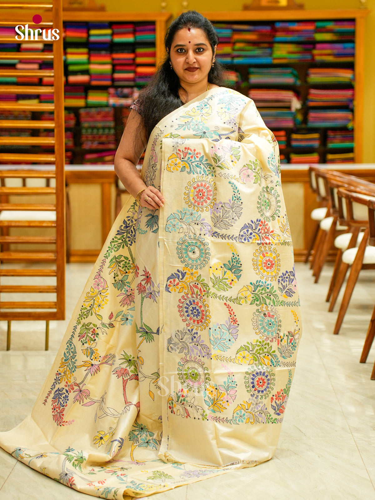 Tussar Saree - EES30259 - Shop on Shrus.com