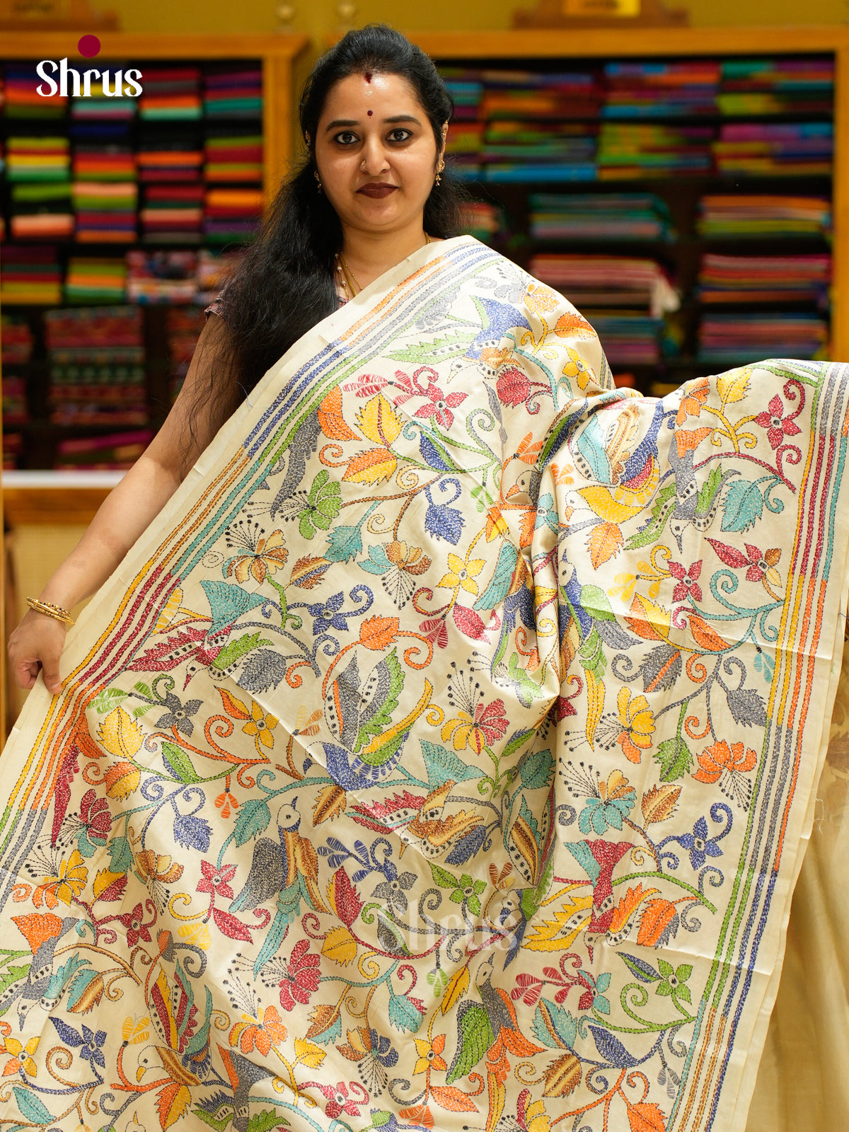 Tussar Saree - EES30260 - Shop on Shrus.com