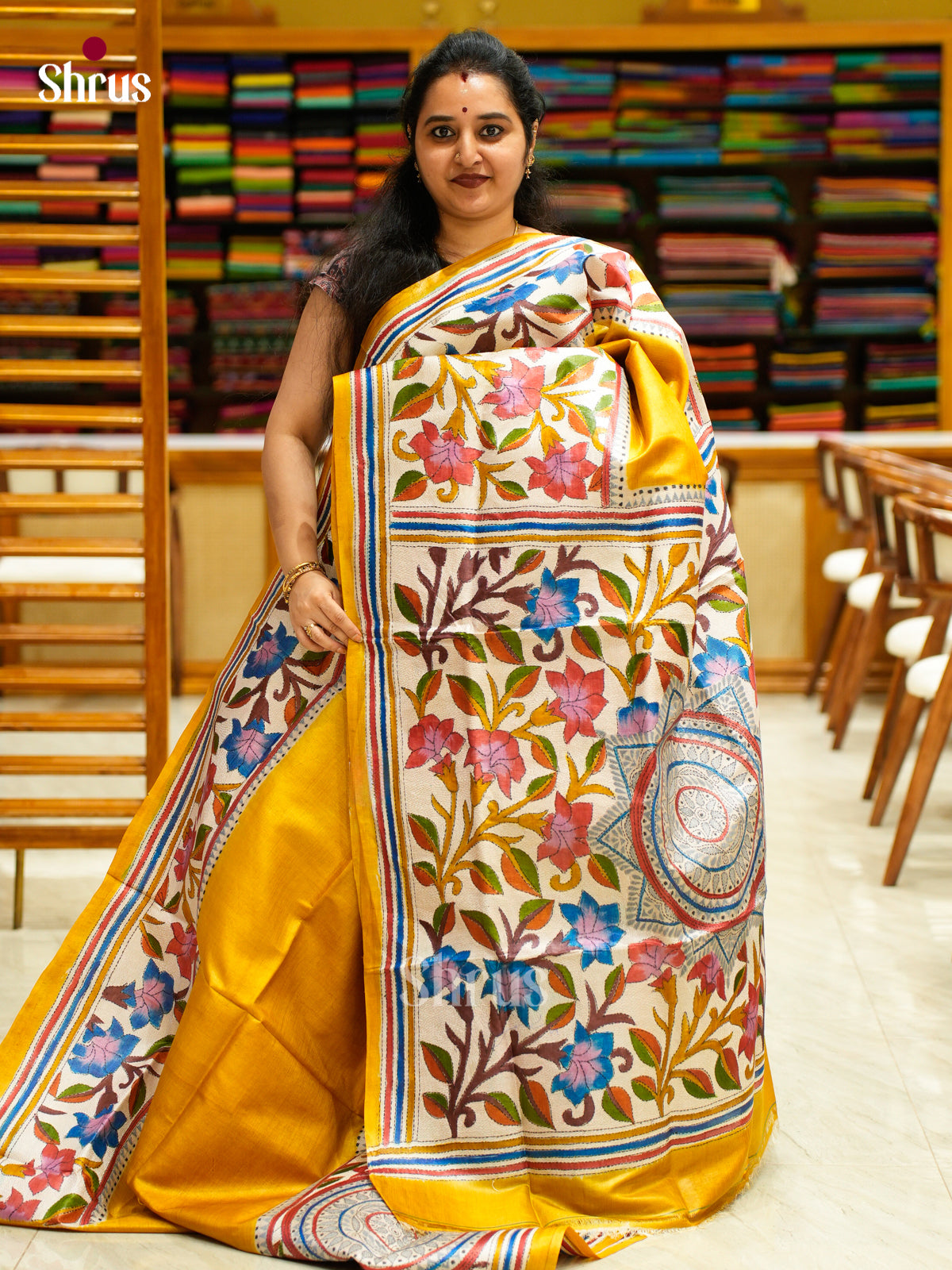 Tussar Saree - EES30263 - Shop on Shrus.com
