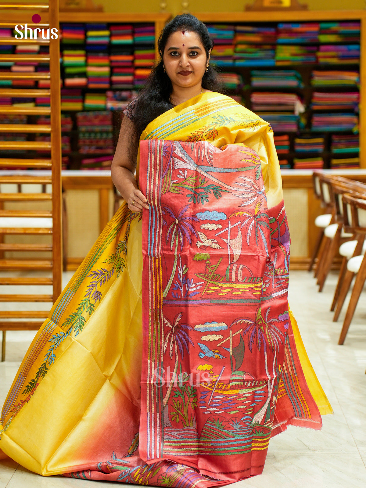 Tussar Saree - EES30268 - Shop on Shrus.com