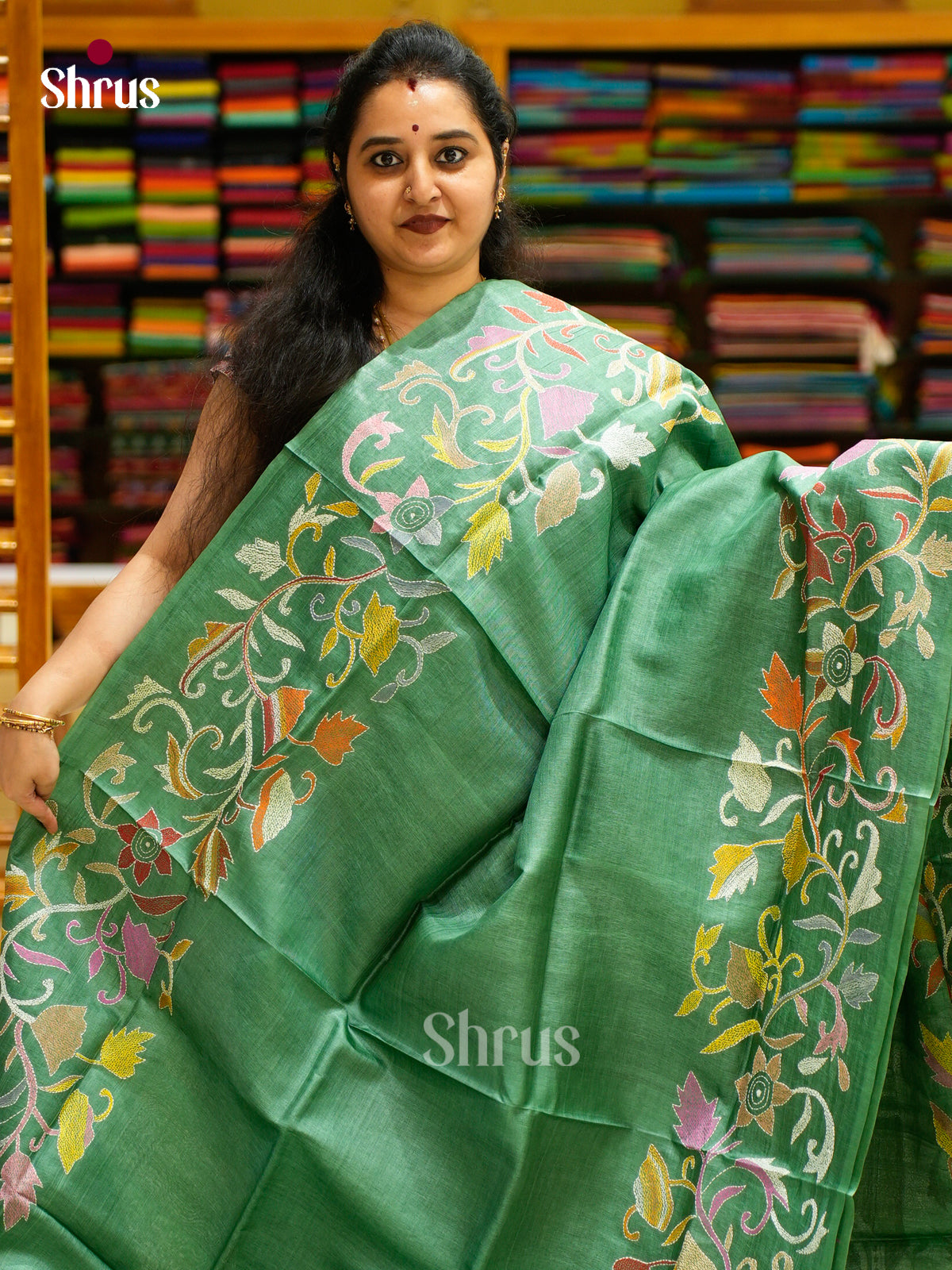 Tussar Saree - EES30273 - Shop on Shrus.com