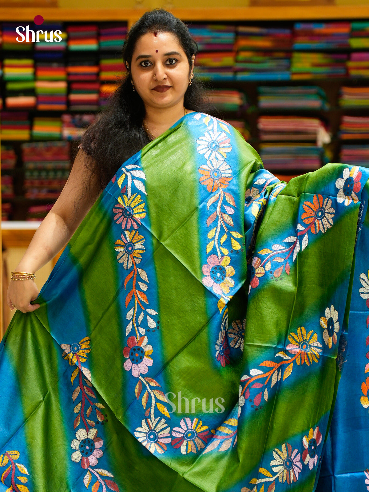 Tussar Saree - EES30284 - Shop on Shrus.com