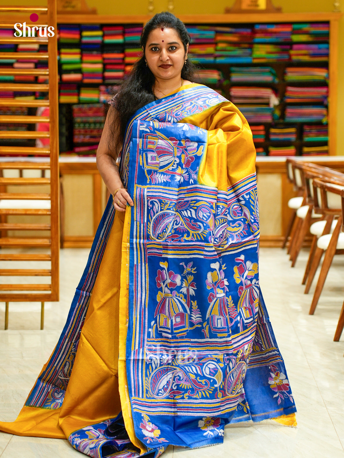 Tussar Saree - EES30286 - Shop on Shrus.com