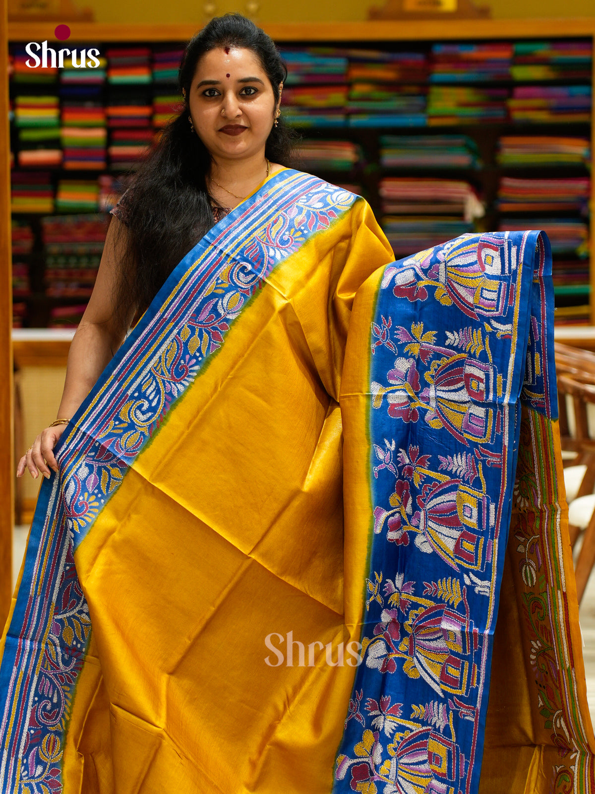Tussar Saree - EES30286 - Shop on Shrus.com