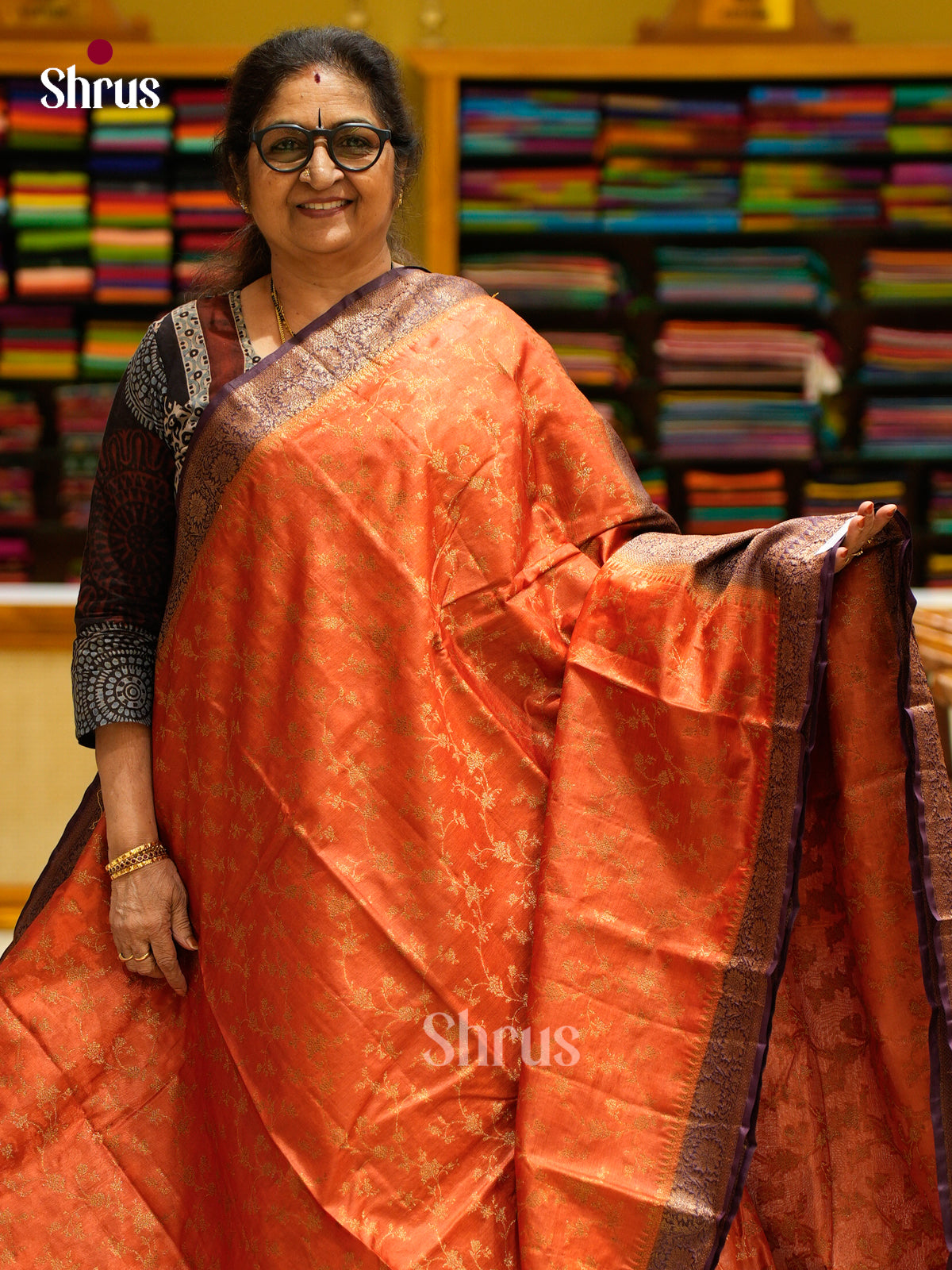 Tussar Saree - EES30299 - Shop on Shrus.com