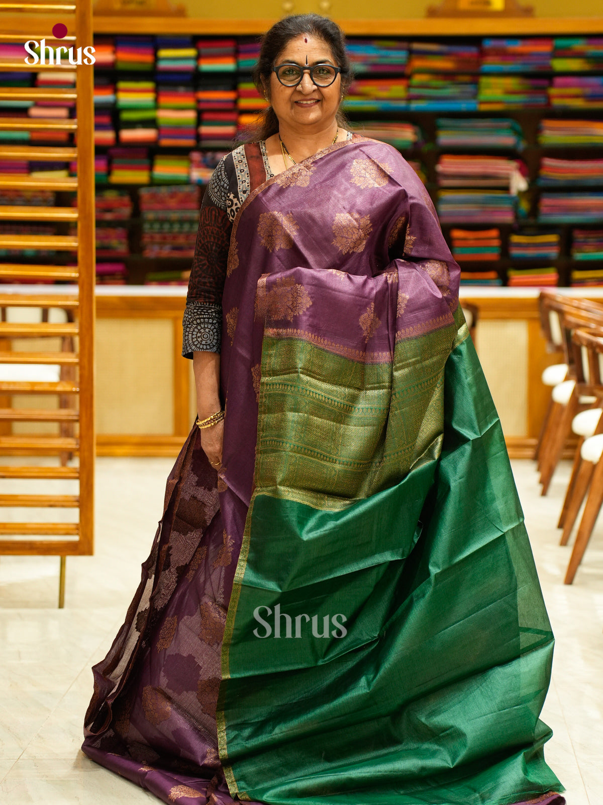 Tussar Saree - EES30304 - Shop on Shrus.com