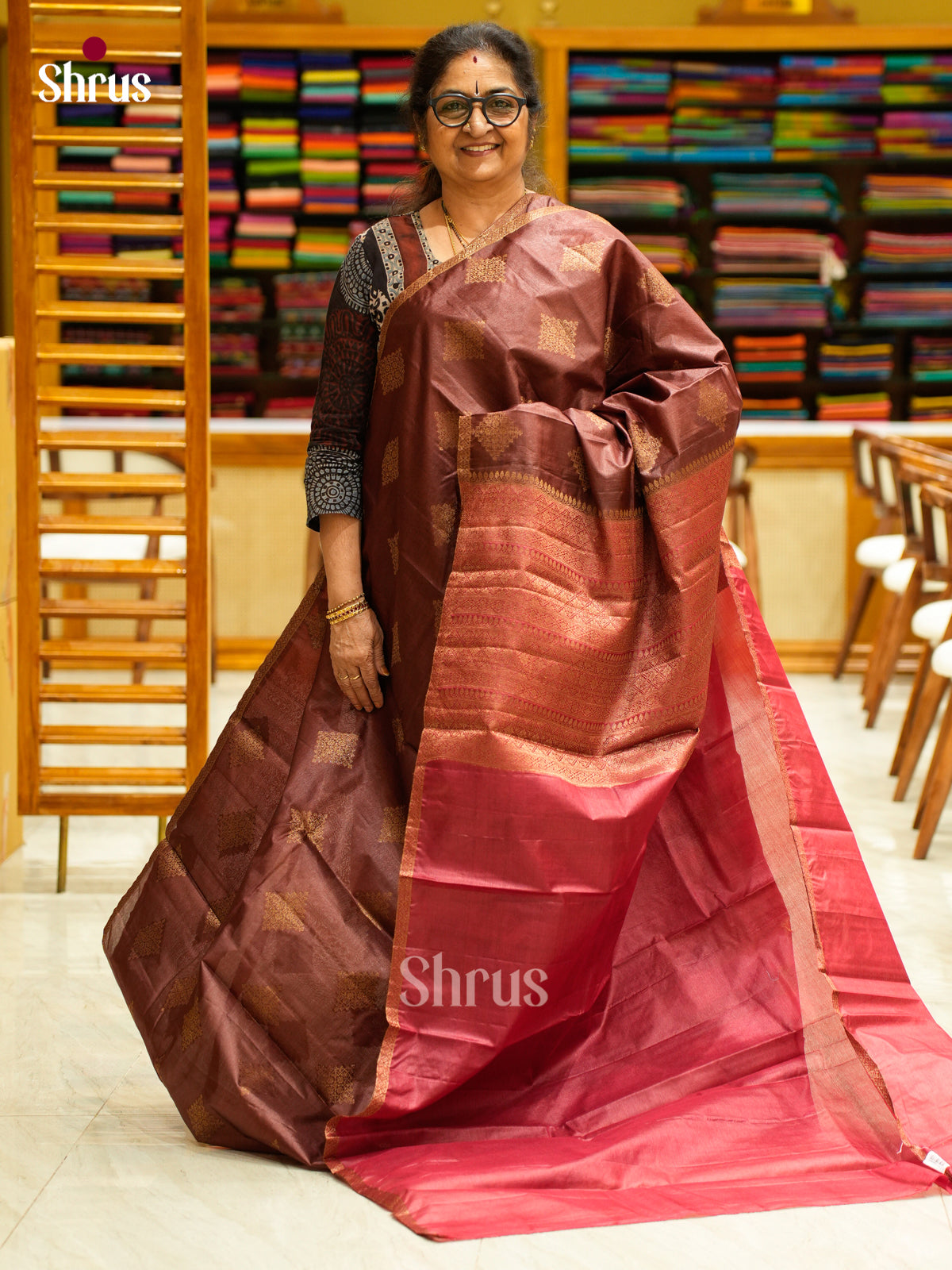 Tussar Saree - EES30322 - Shop on Shrus.com