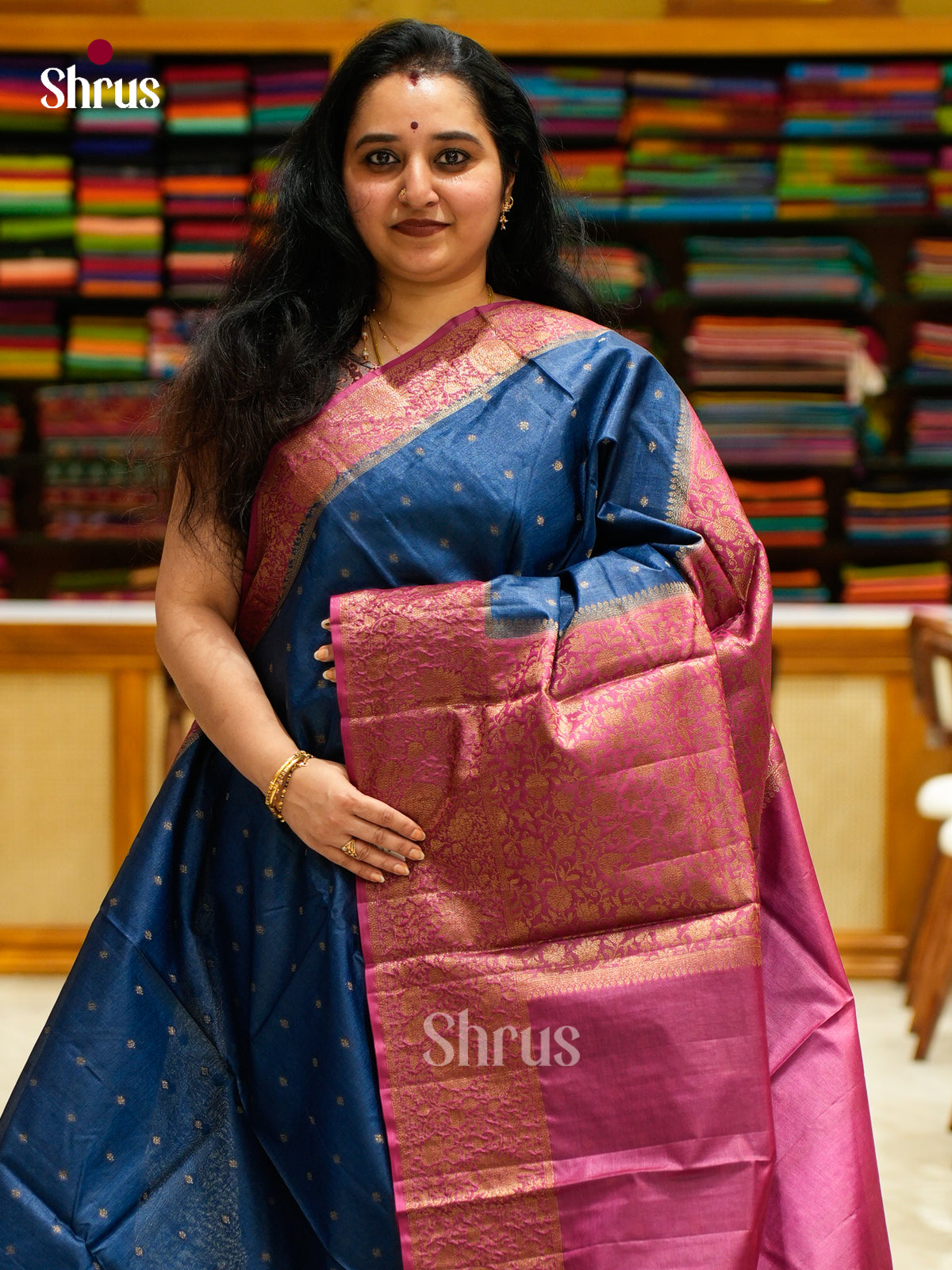 Tussar Saree - EES30377 - Shop on Shrus.com
