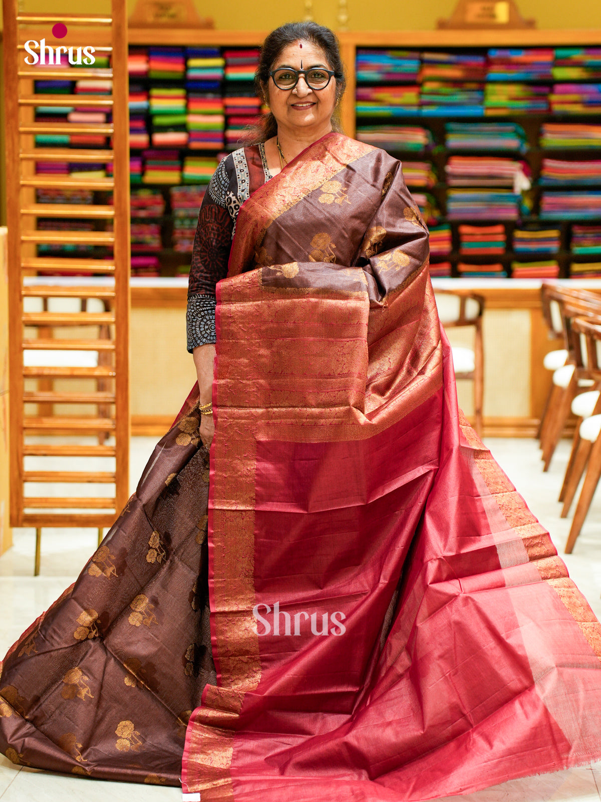 Tussar Saree - EES30378 - Shop on Shrus.com