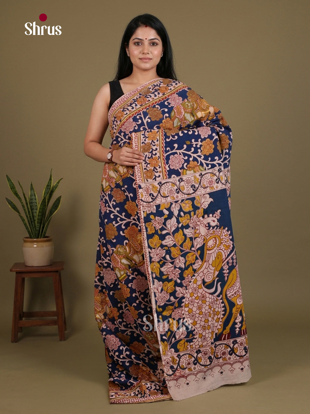kalamkari-cotton Saree - EES30434