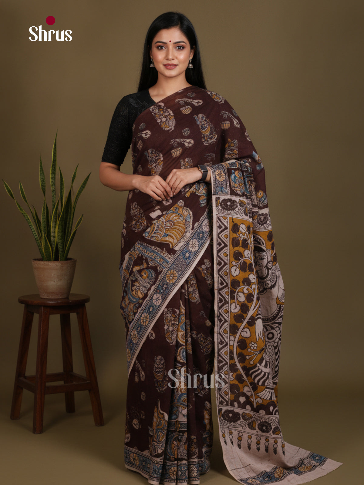 kalamkari-cotton Saree - EES30478