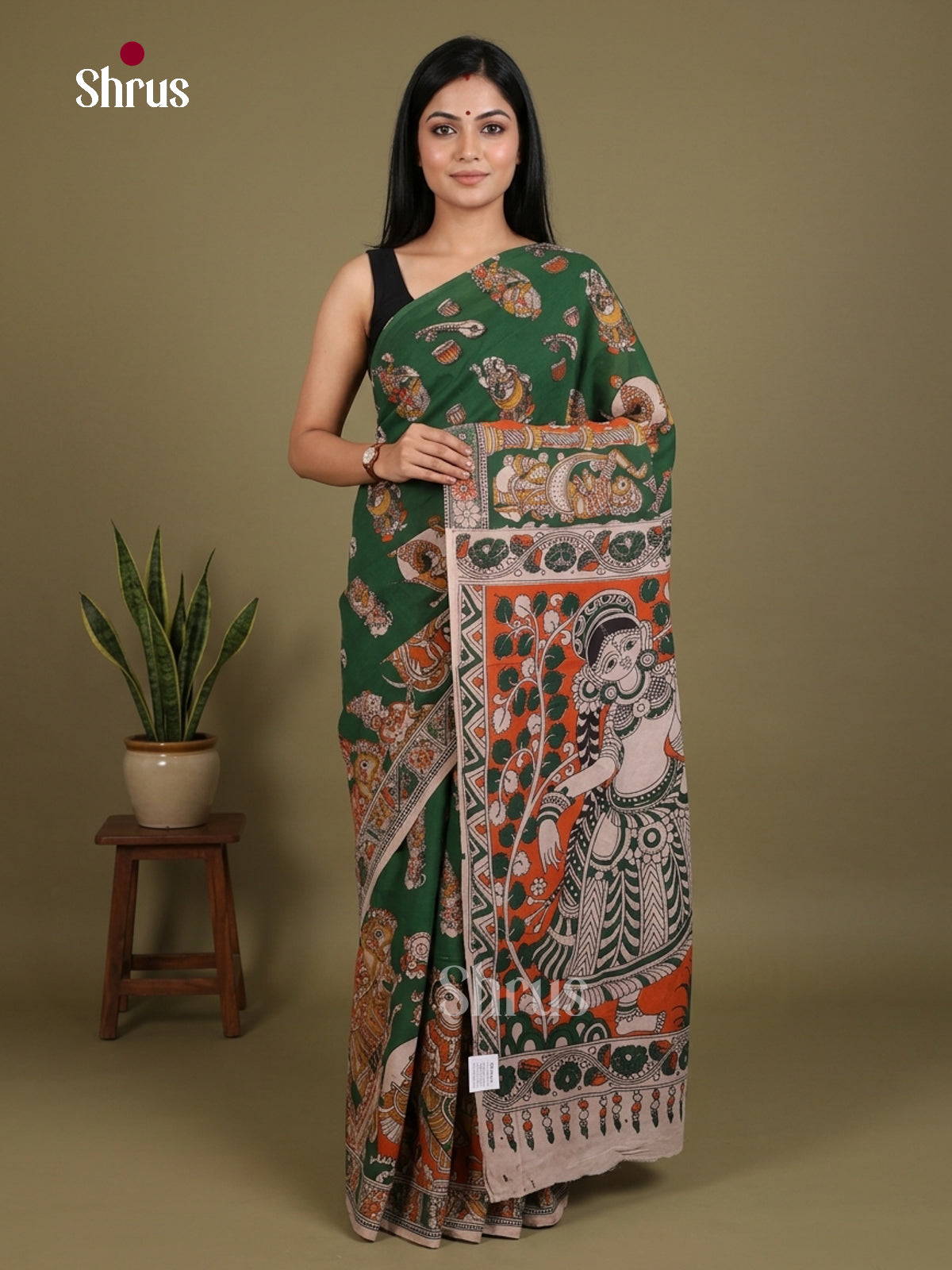 kalamkari-cotton Saree - EES30498