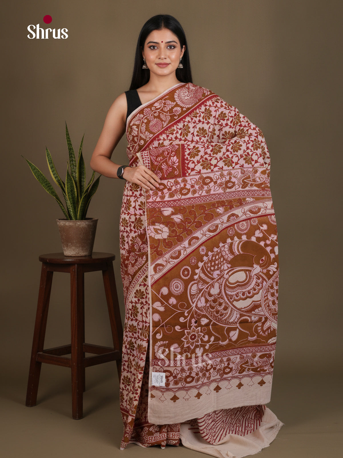 kalamkari-cotton Saree - EES30502