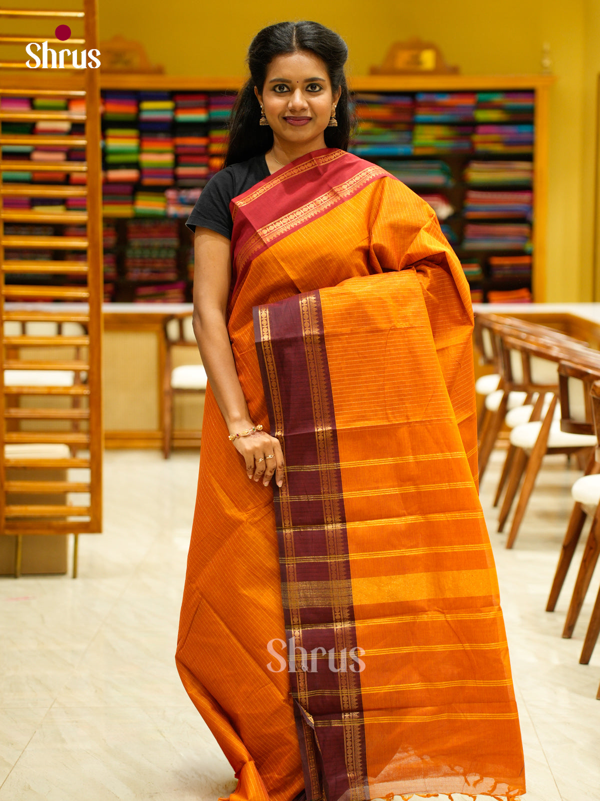 Chettinad Cotton Saree - EES30540 - Shop on Shrus.com