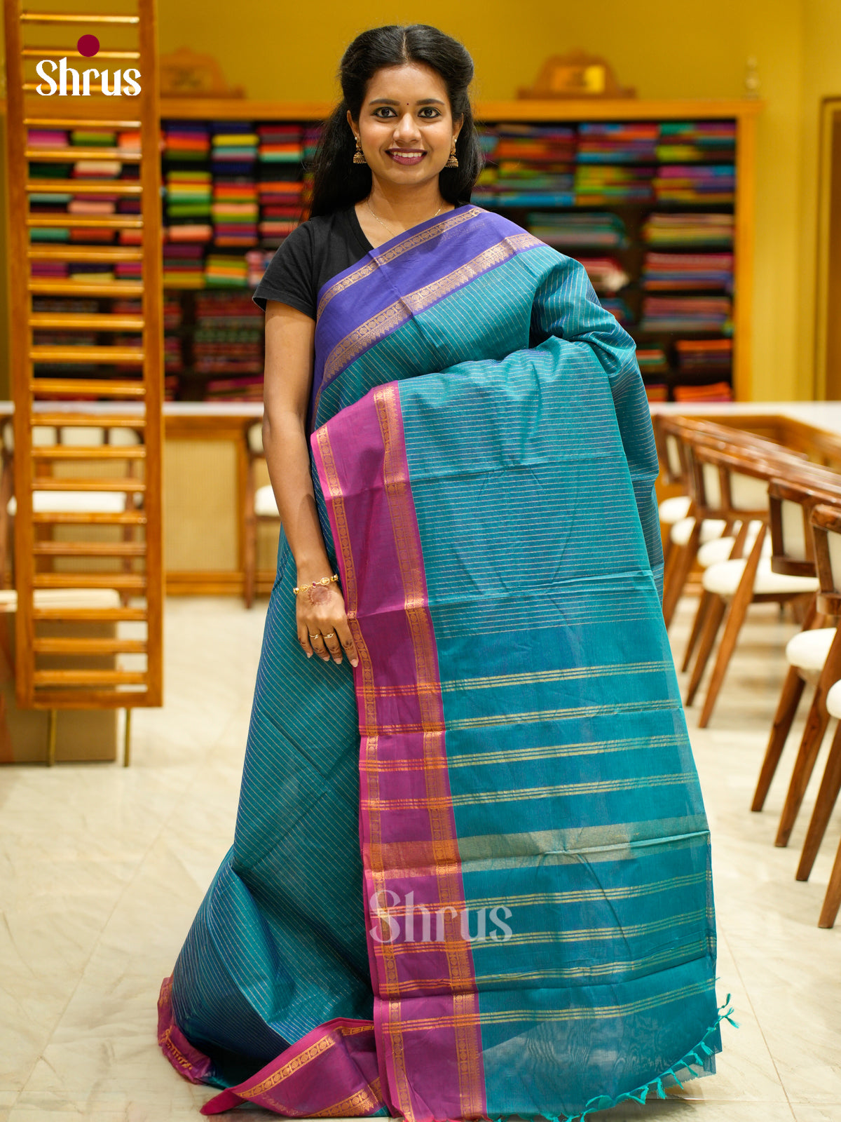 Chettinad Cotton Saree - EES30543 - Shop on Shrus.com