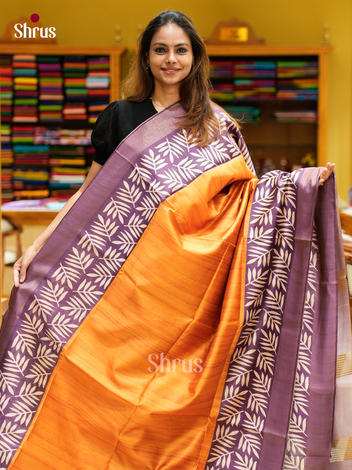 Champa semitussar Saree - EFS01214 - Shop on Shrus.com