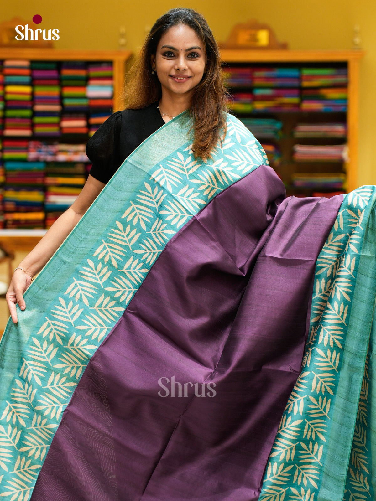 Champa semitussar Saree - EFS01215 - Shop on Shrus.com