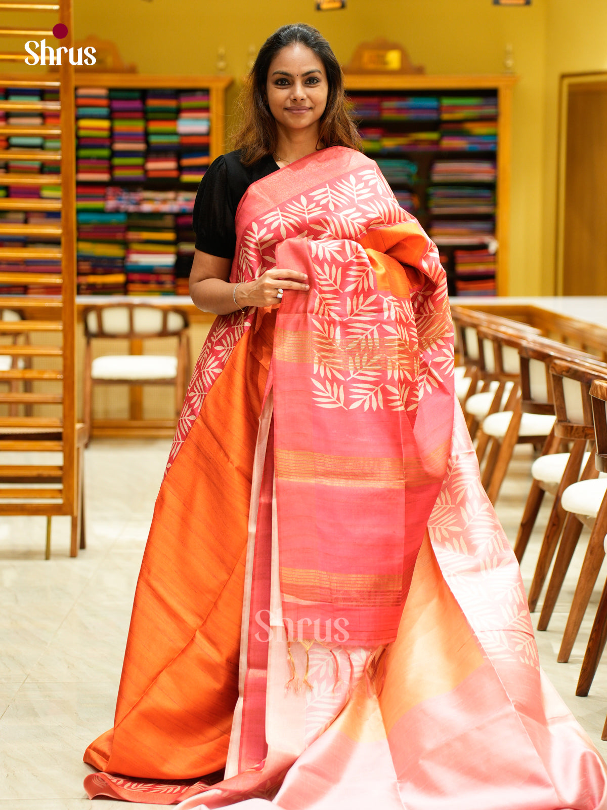 Champa semitussar Saree - EFS01216 - Shop on Shrus.com
