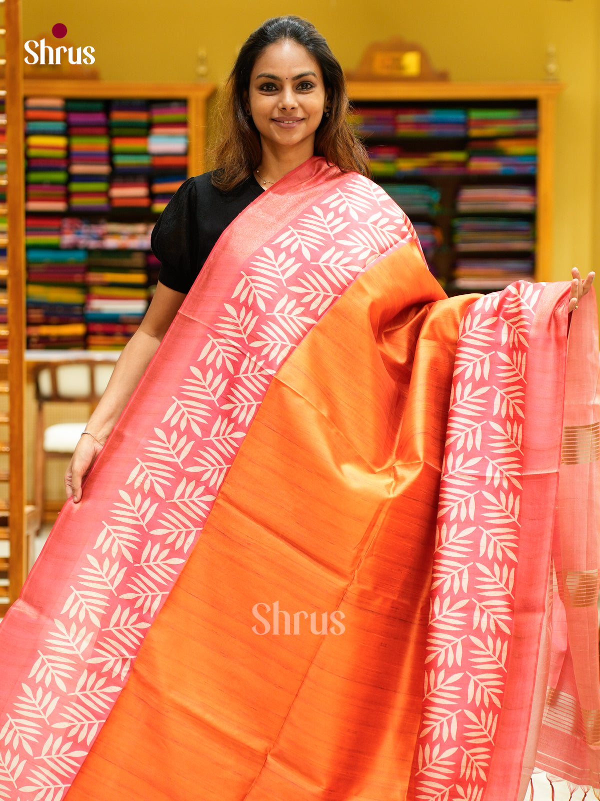 Champa semitussar Saree - EFS01216 - Shop on Shrus.com