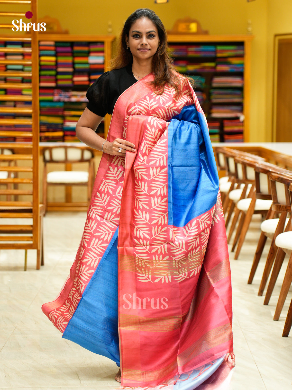 Champa semitussar Saree - EFS01217 - Shop on Shrus.com