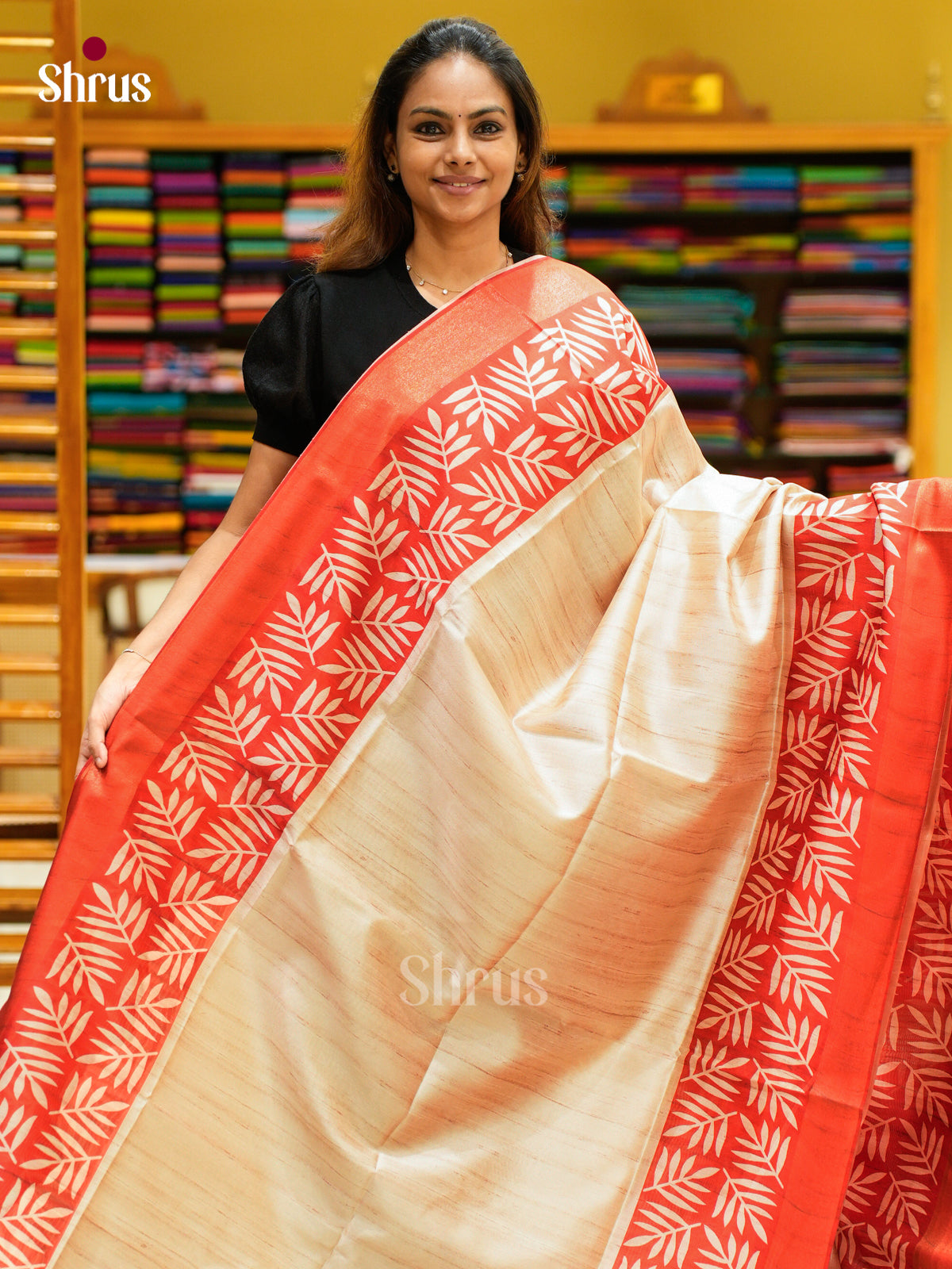 Champa semitussar Saree - EFS01218 - Shop on Shrus.com