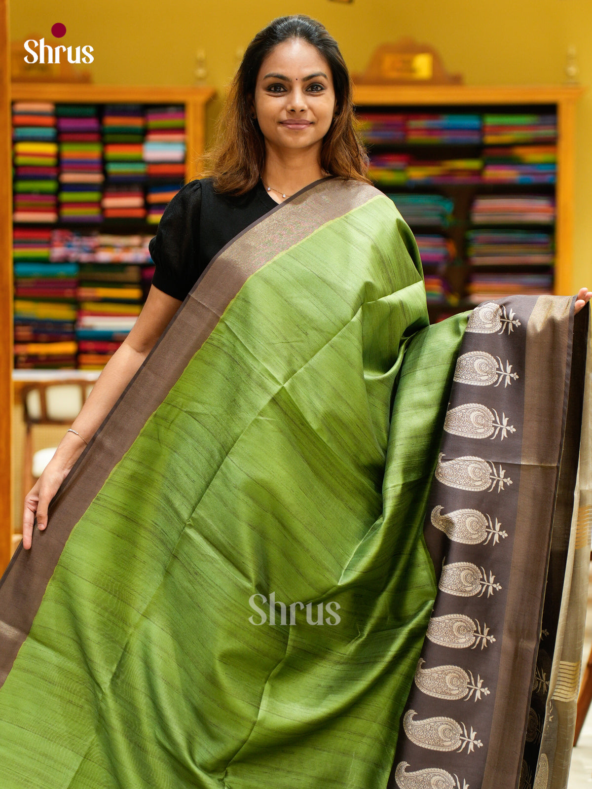 Champa semitussar Saree - EFS01227 - Shop on Shrus.com