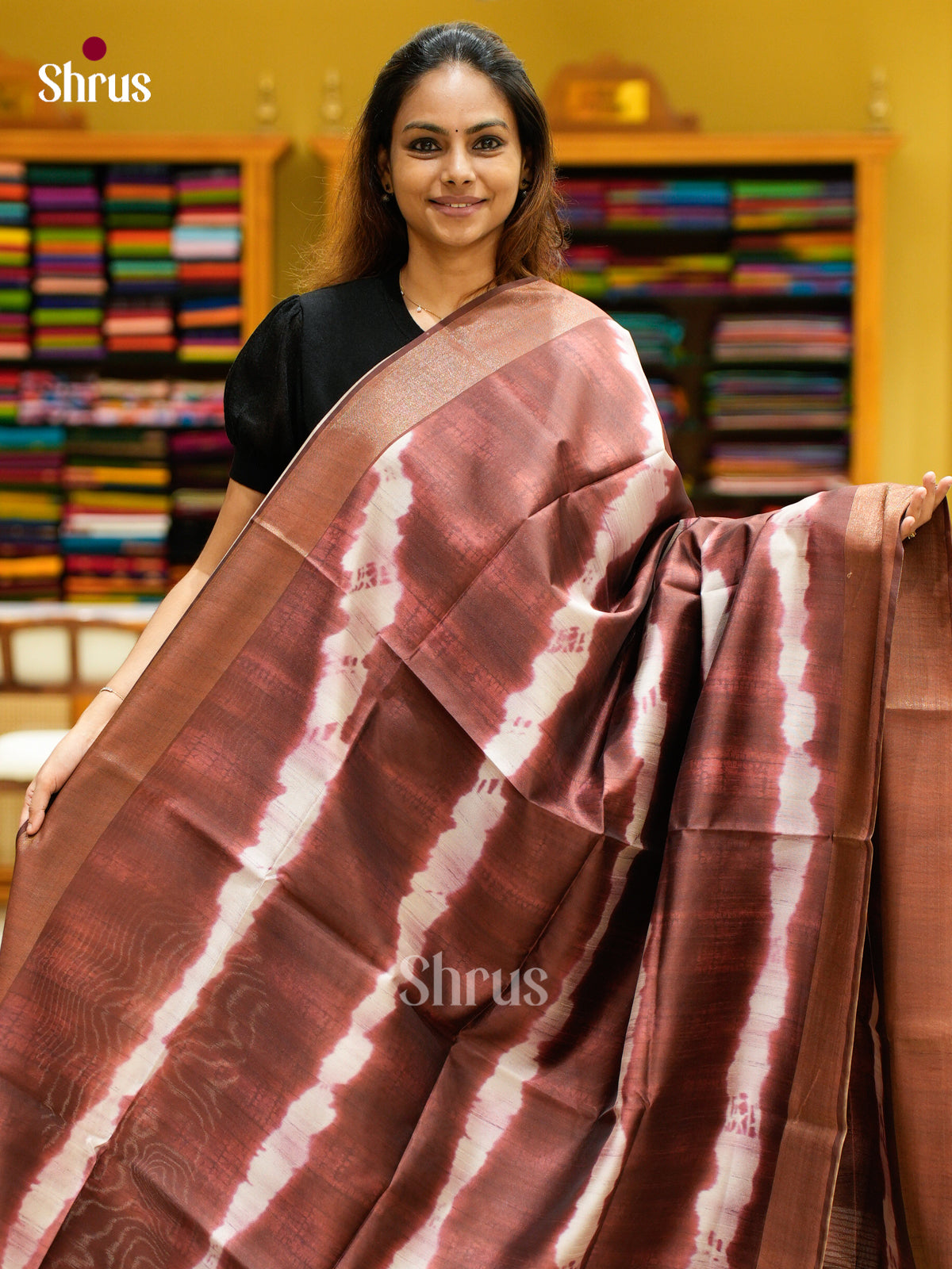 Champa semitussar Saree - EFS01232 - Shop on Shrus.com