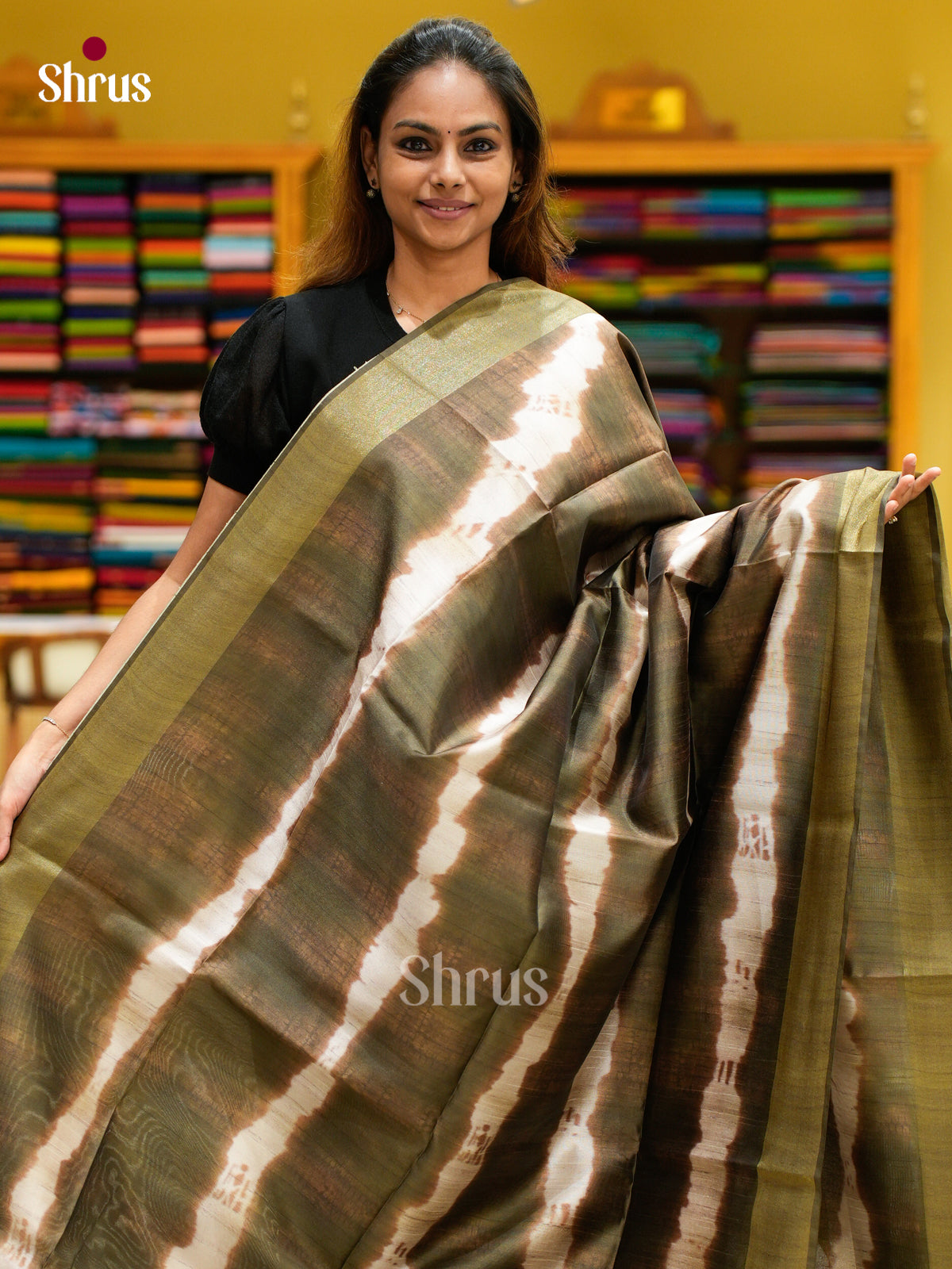 Champa semitussar Saree - EFS01233 - Shop on Shrus.com