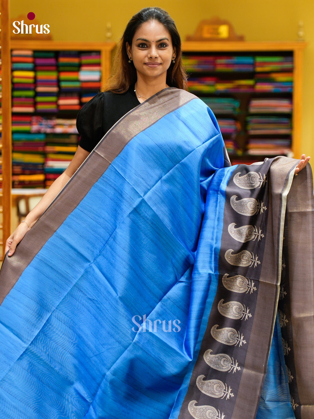 Champa semitussar Saree - EFS01239 - Shop on Shrus.com