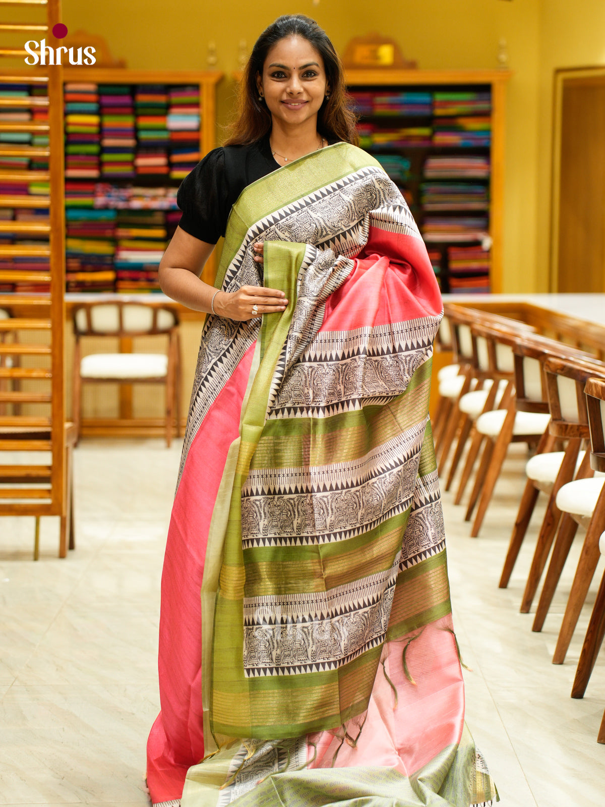 Champa semitussar Saree - EFS01250 - Shop on Shrus.com