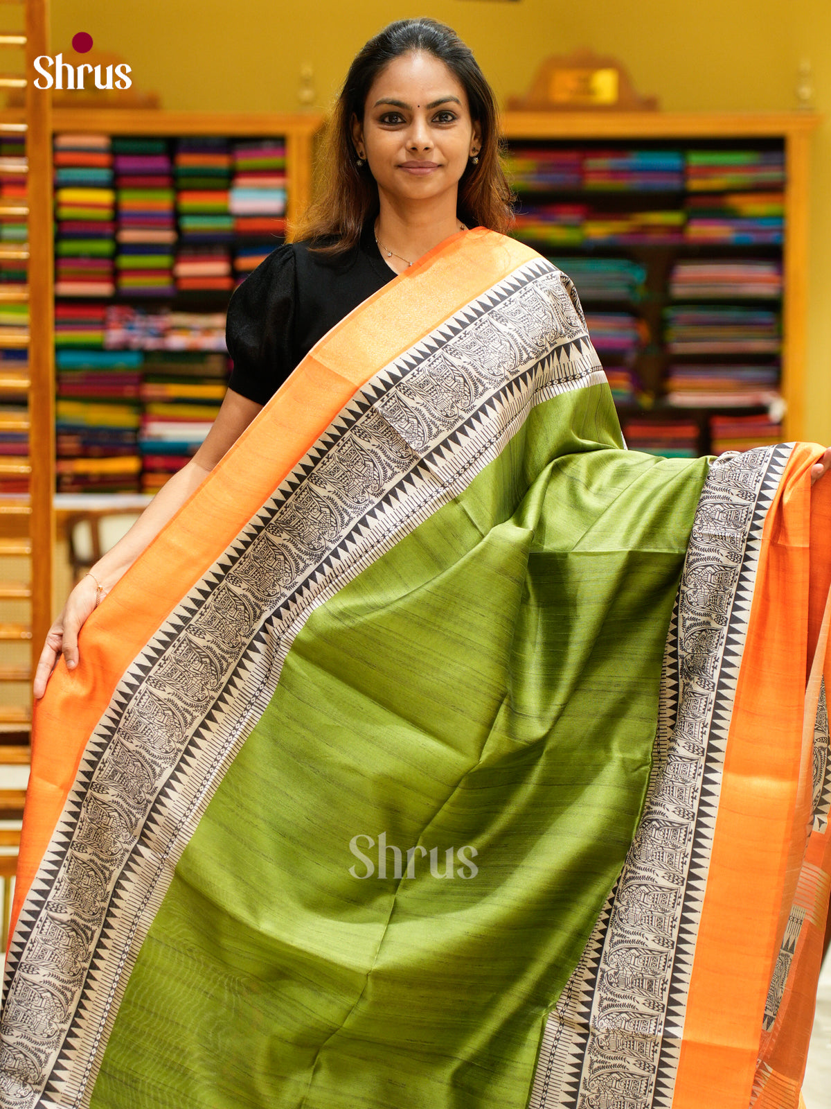 Champa semitussar Saree - EFS01252 - Shop on Shrus.com