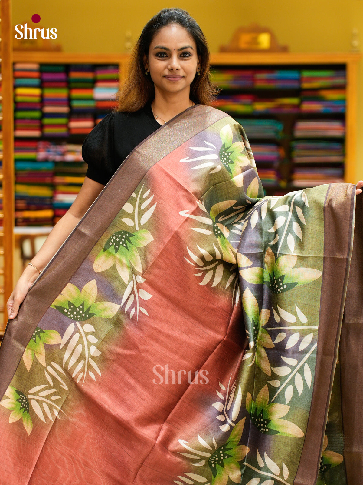 Champa semitussar Saree - EFS01269 - Shop on Shrus.com