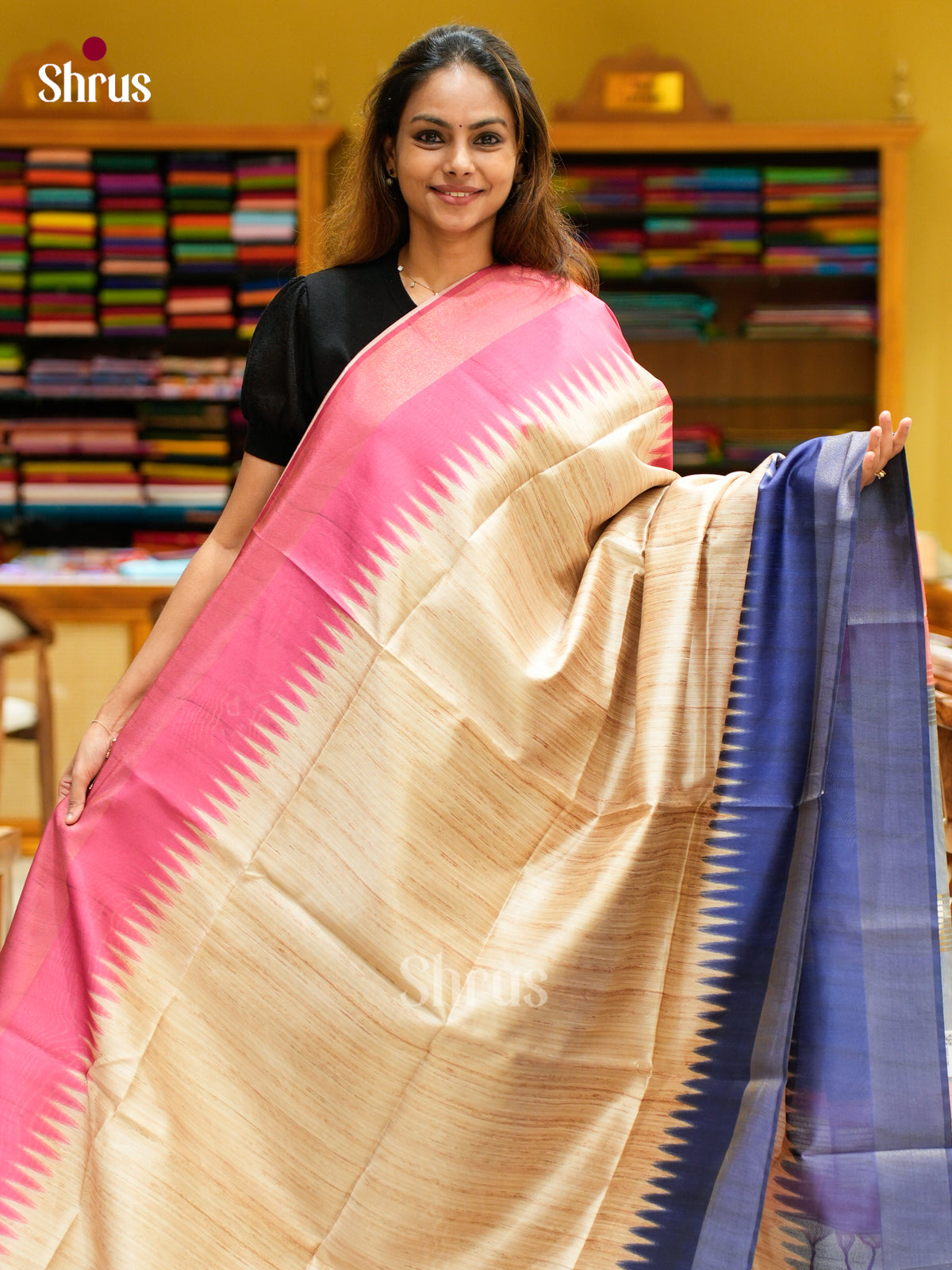 Champa semitussar Saree - EFS01310 - Shop on Shrus.com