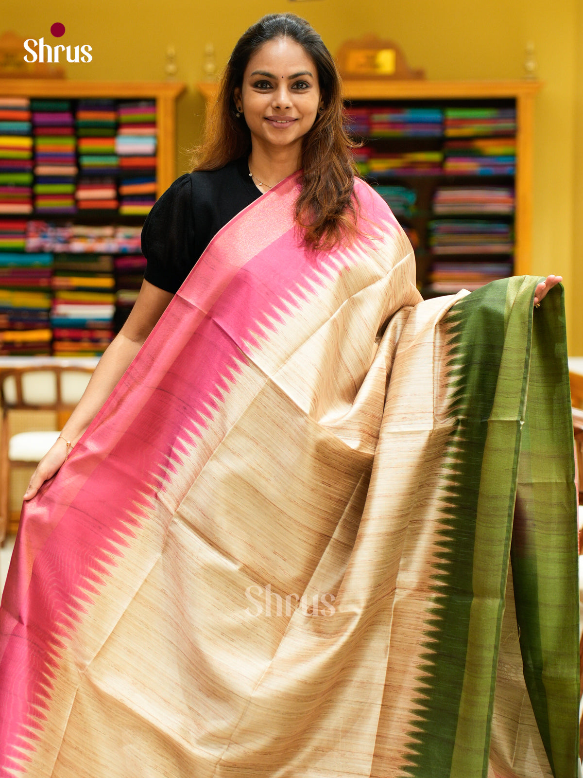 Champa semitussar Saree - EFS01312 - Shop on Shrus.com