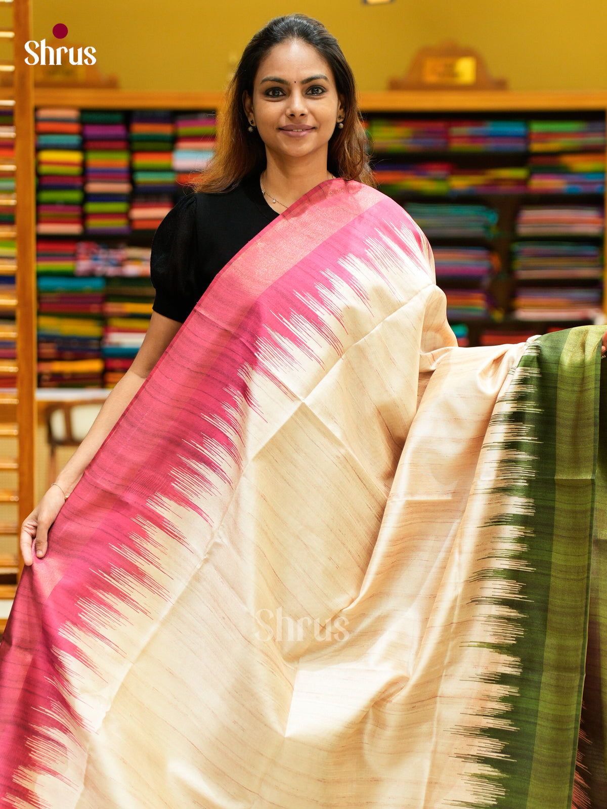 Champa semitussar Saree - EFS01330 - Shop on Shrus.com