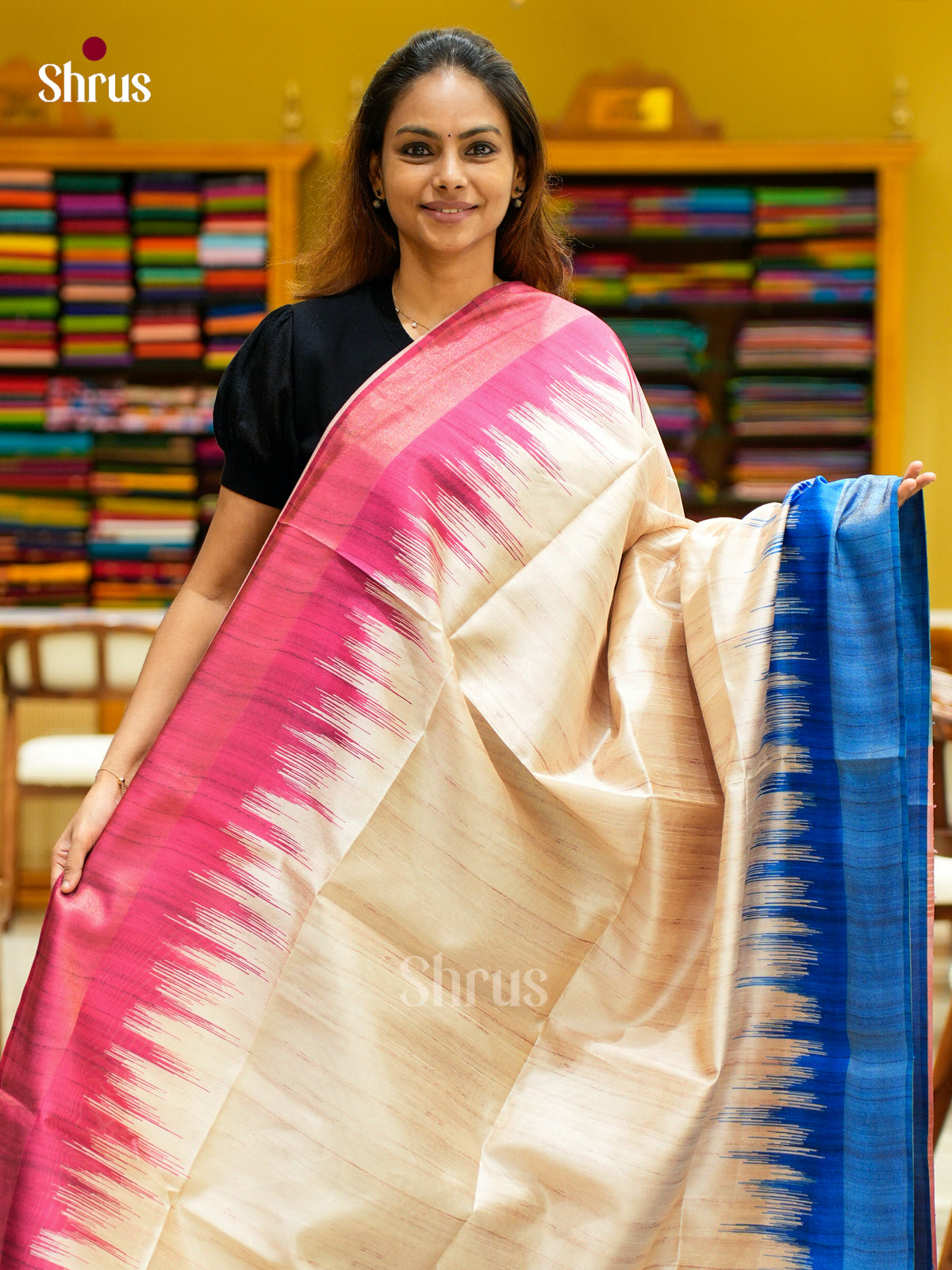 Champa semitussar Saree - EFS01338 - Shop on Shrus.com