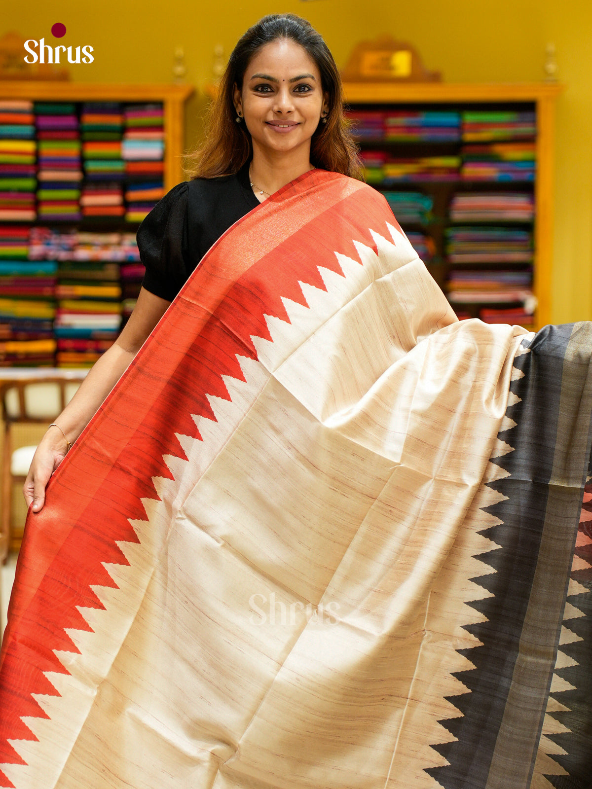 Champa semitussar Saree - EFS01342 - Shop on Shrus.com