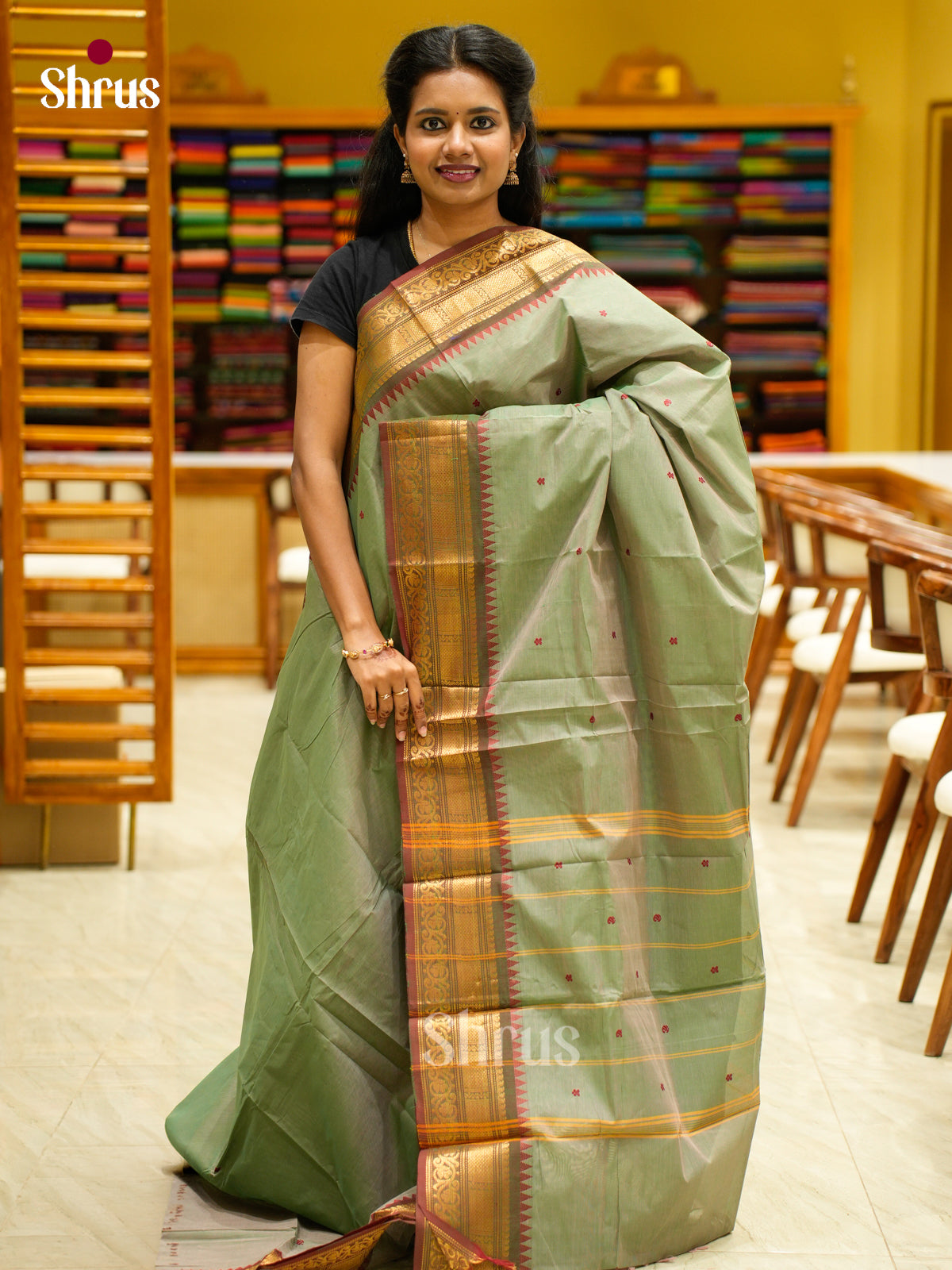 Chettinad Cotton Saree - EFS02054 - Shop on Shrus.com